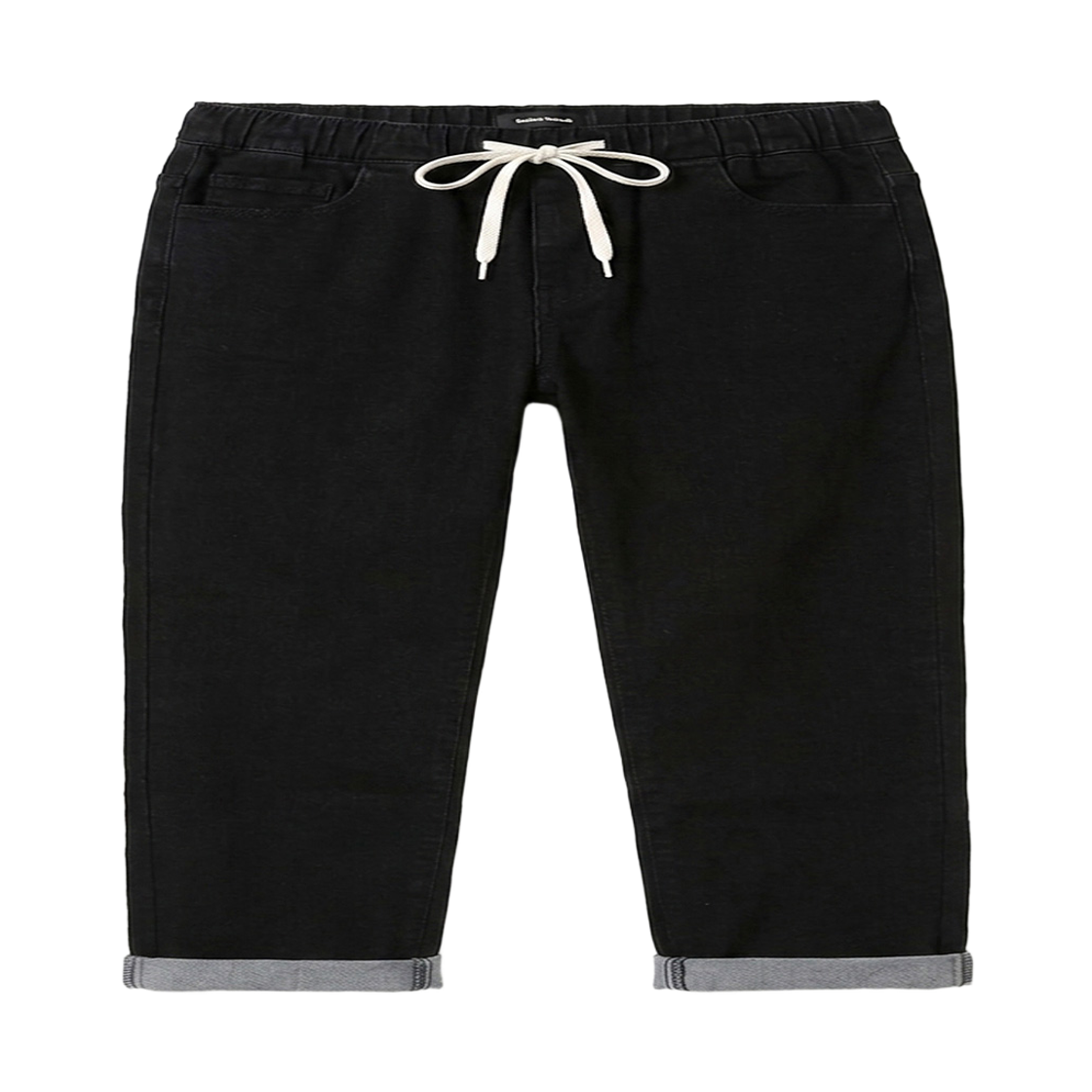 GC5806-5807-5808-블랙 GCLIP String Banding Three-Quarter Denim Shorts Black