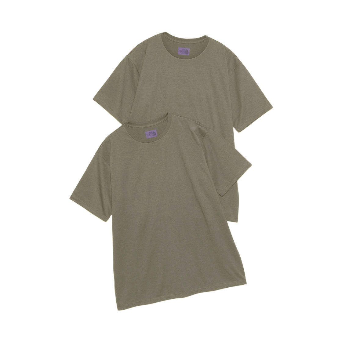 노스페이스 퍼플라벨 팩 필드 티셔츠 올리브 (2개 세트)(The North Face Purple Label Pack Field T-Shirt Olive (Set of 2))