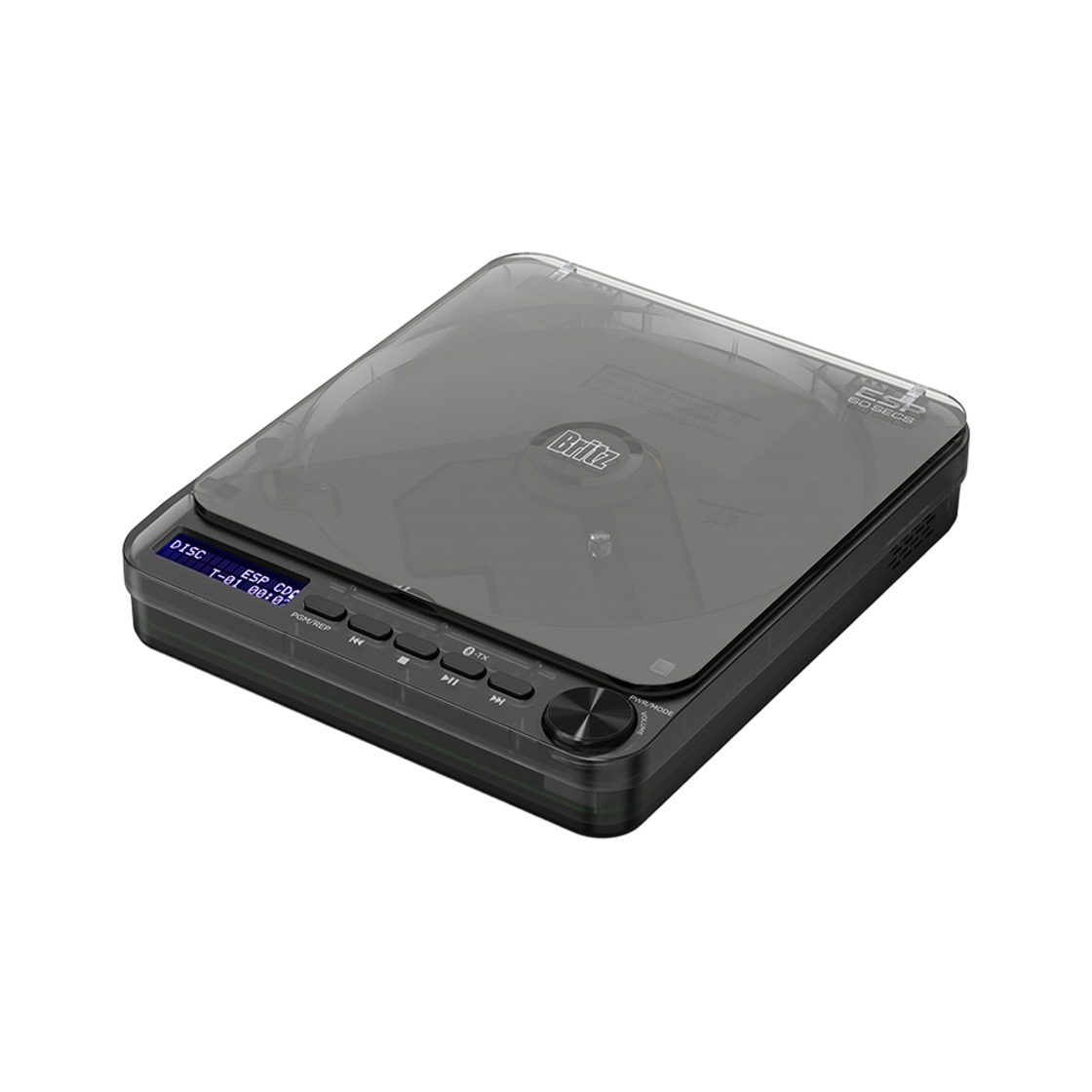 브리츠 BZ-Apack3000 블루투스 CD 플레이어 휴대용 포터블 플레이어 MP3 WMA USB-C 충전(Britz BZ-Apack3000 Portable Bluetooth CD Player, MP3/WMA Playback, USB Type-C Charging) - 3