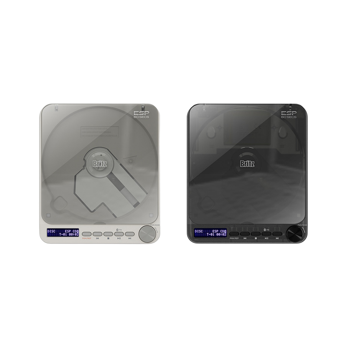 브리츠 BZ-Apack3000 블루투스 CD 플레이어 휴대용 포터블 플레이어 MP3 WMA USB-C 충전(Britz BZ-Apack3000 Portable Bluetooth CD Player, MP3/WMA Playback, USB Type-C Charging) - 2