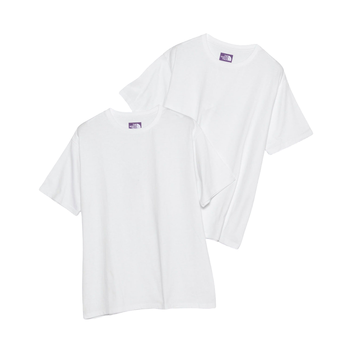 노스페이스 퍼플라벨 팩 필드 티셔츠 화이트 (2개 세트)(The North Face Purple Label Pack Field T-Shirt White (Set of 2))