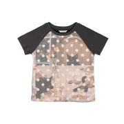 UnsteadyMarket Printed Raglan Tee_Charcoal grey