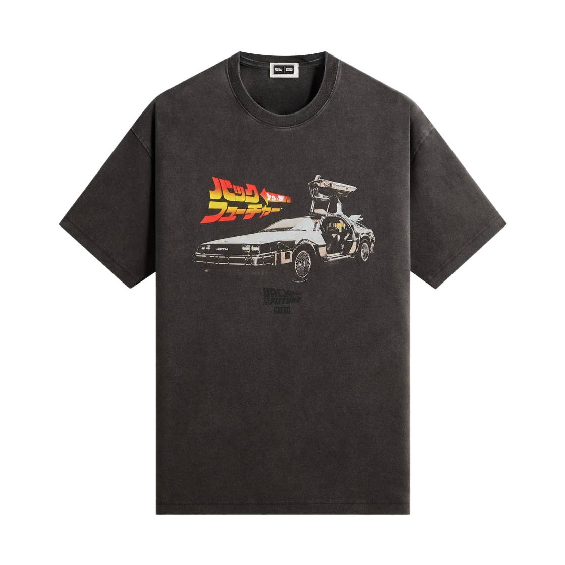 키스 x 백 투 퓨처 드로리안 빈티지 티셔츠 블랙(Kith x Back To The Future Delorean Vintage T-Shirt Black)