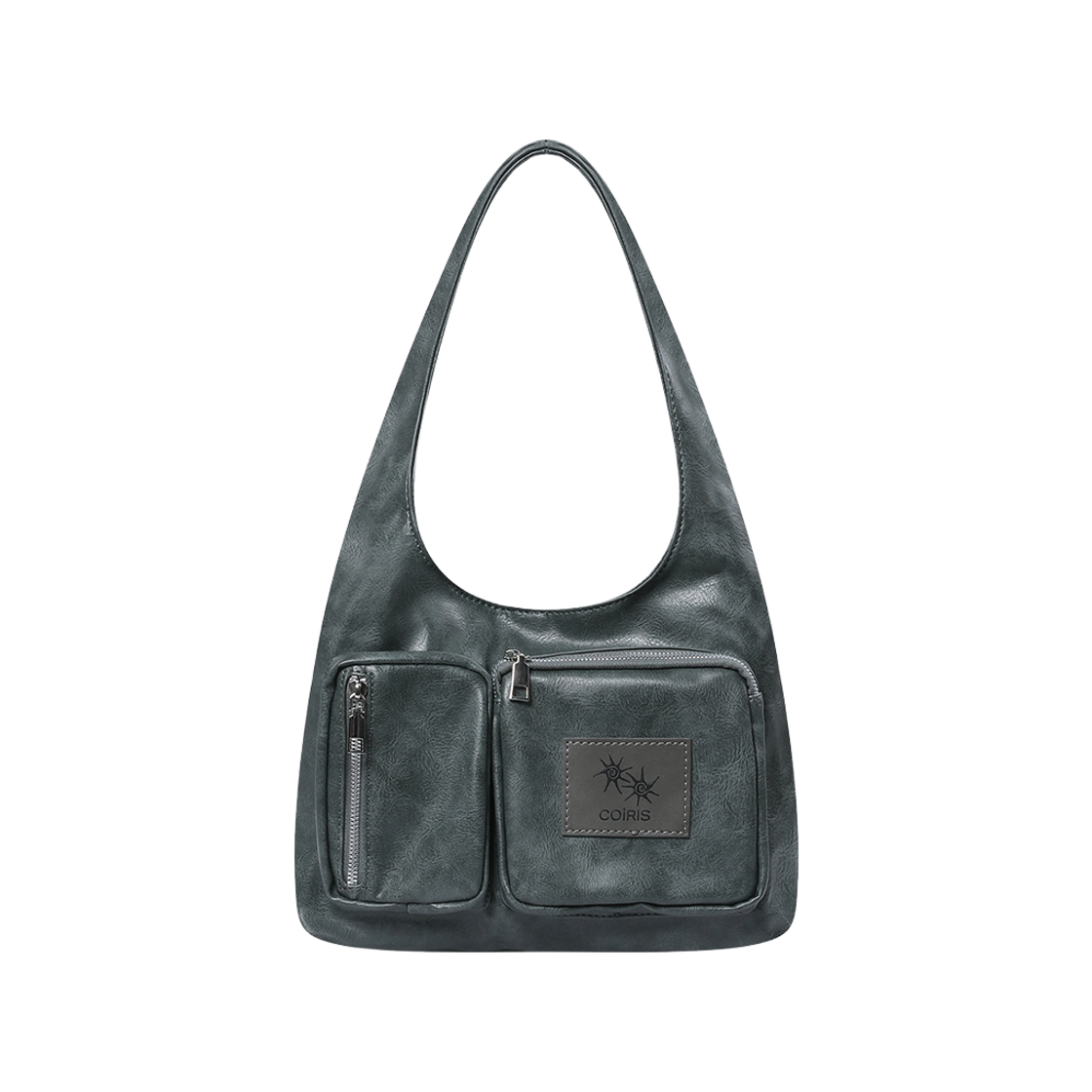 C-P00000IS Coiris Renik Multi Pocket Shoulder Bag Khaki gray