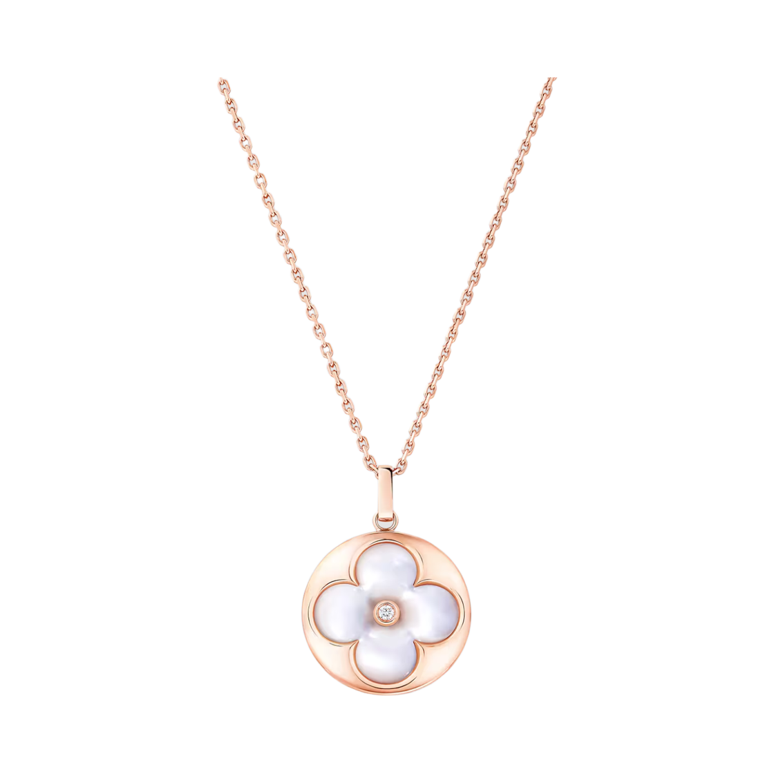 Q93656 (W) Louis Vuitton Color Blossom XL Medallion Pink Gold White Mother of Pearl Diamond