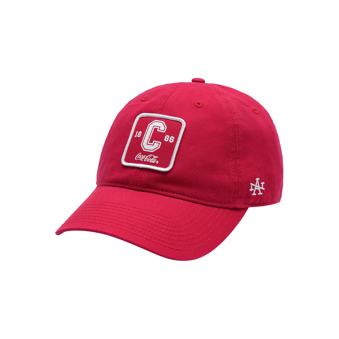SMU674SCOKE-RED American Needle Coca-Cola C Logo Ballpark Cap_Red