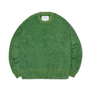 NOMANUAL Fuzz Hairy Knit Grass Green