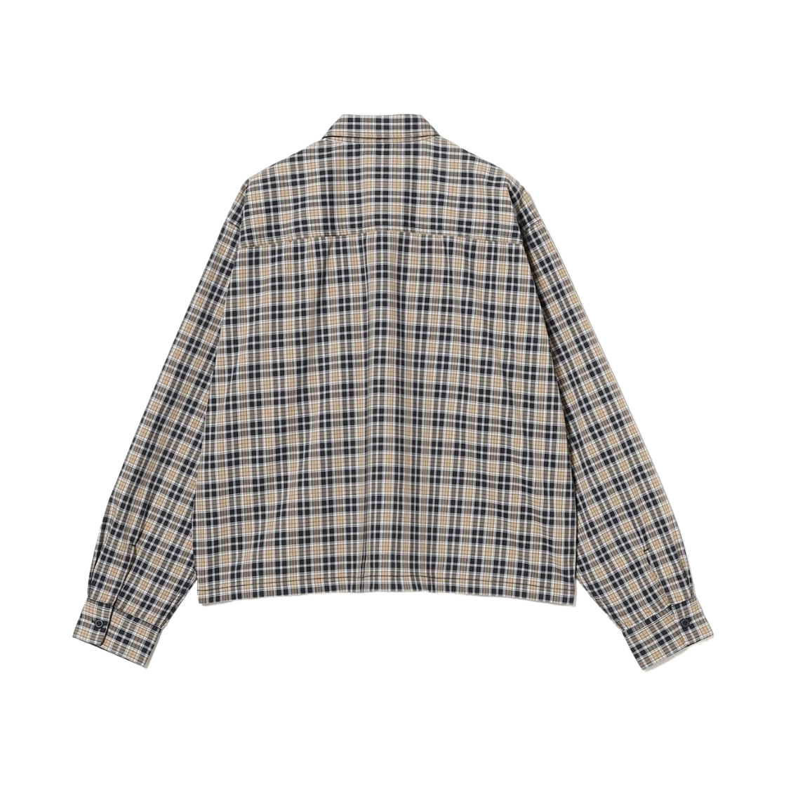 빔즈 체크 숏 셔츠 베이지 체크(Beams Check Short Shirt Beige Check) - 2