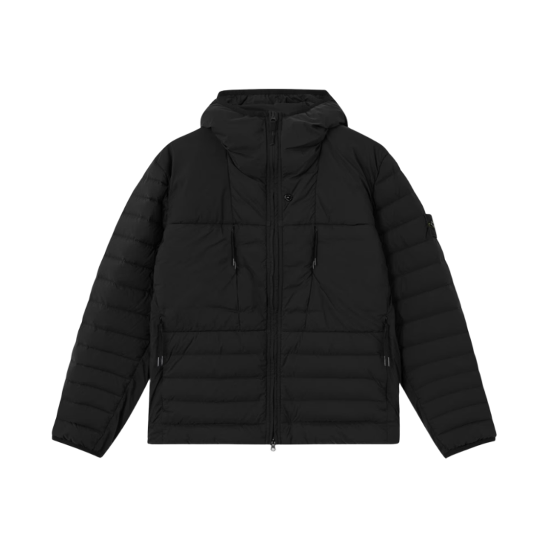 L2S1541001-07S0183-V0029 Stone Island 4100107 Seamless Tunnel Nylon Down-TC Hooded Down Jacket Black - 26FW