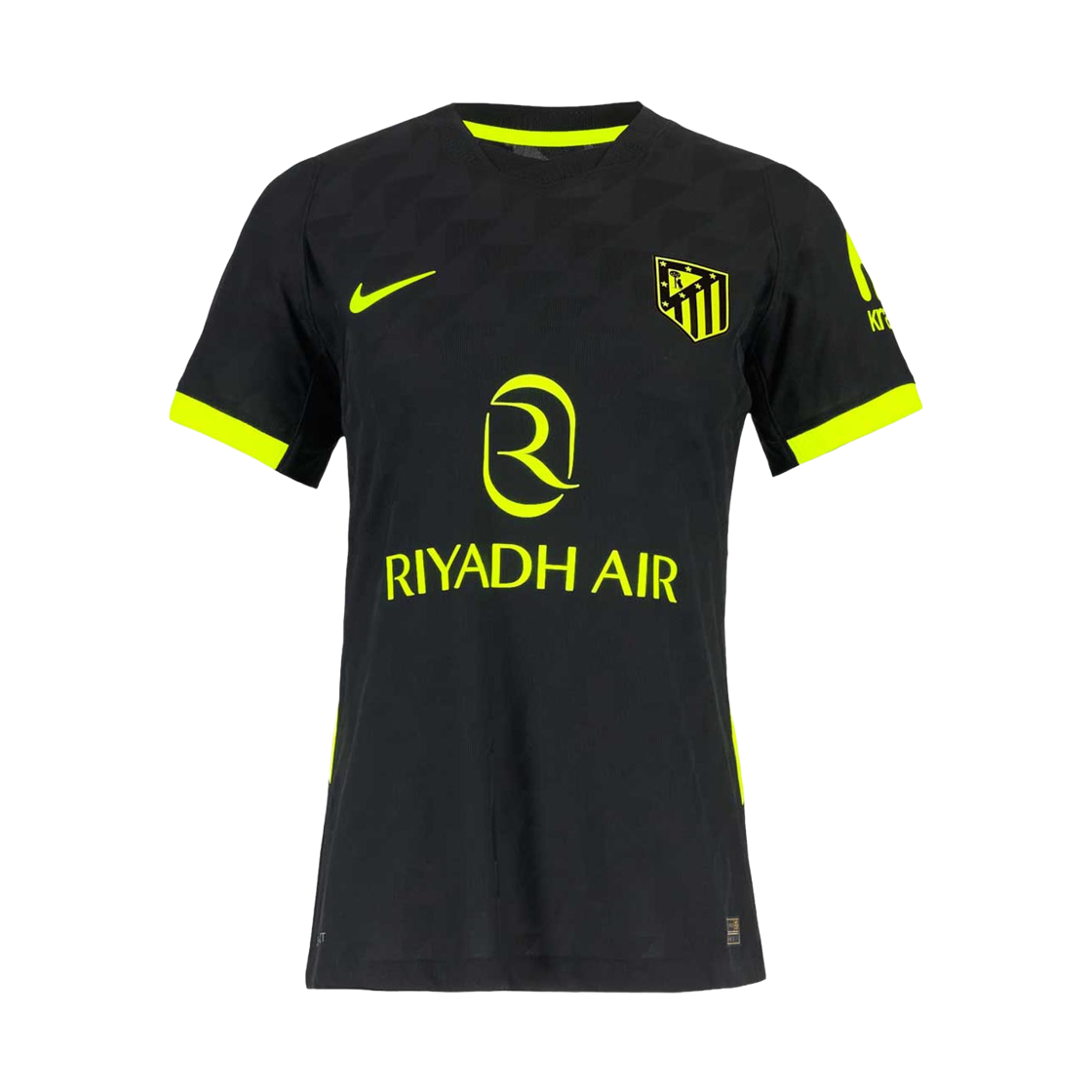 II1553-010 (W) Nike Atletico Madrid 2026/27 Stadium Away Dri-Fit Replica Soccer Jersey Black Volt (II1553-010) (Non Marking Ver.)