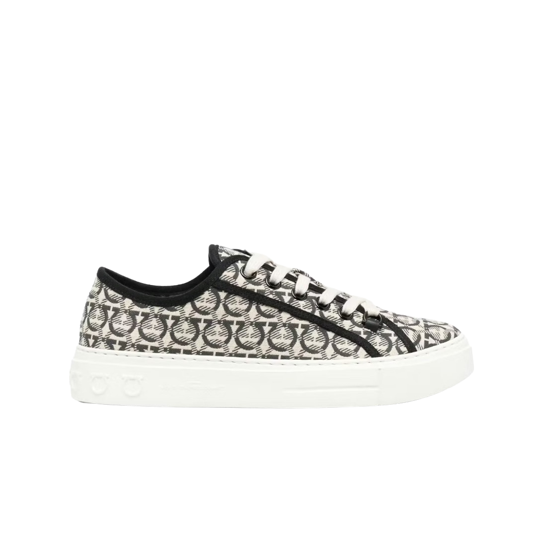 페라가모 앤슨 자카드 스니커즈 뉴트럴(Ferragamo Anson Jacquard Sneakers Neutrals) - 1