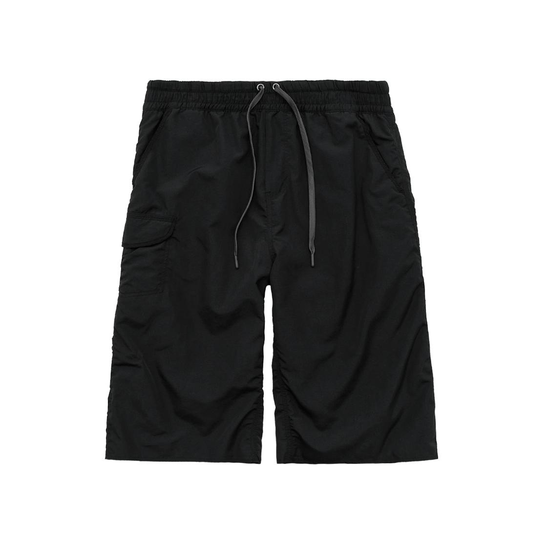 폴리테루 루즈드 나일론 비치 쇼츠 블랙(Polyteru Loosed Nylon Beach Short Black)