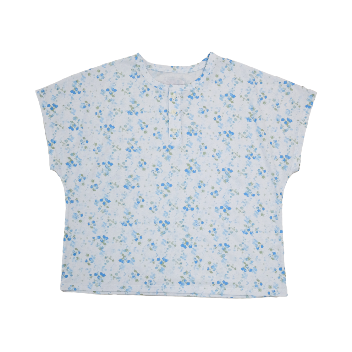 뮤즈무드 블루 로즈 돌먼 티셔츠(Musemood Blue Rose Dolman Tee)