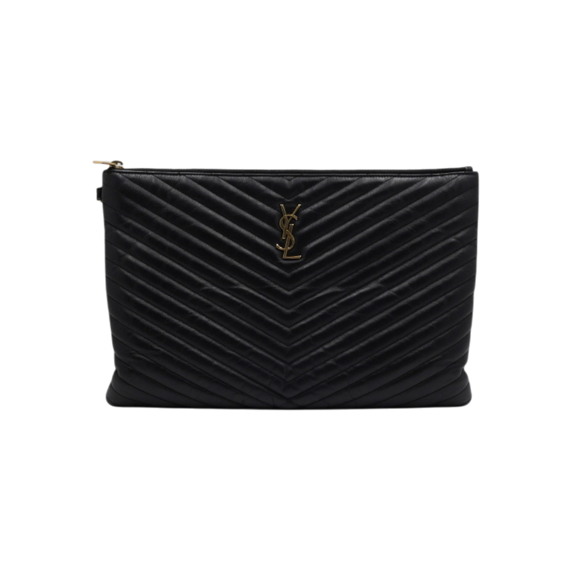 ITD6IALWF7GD Saint Laurent Monogram Matelasse Large Document Clutch 440222