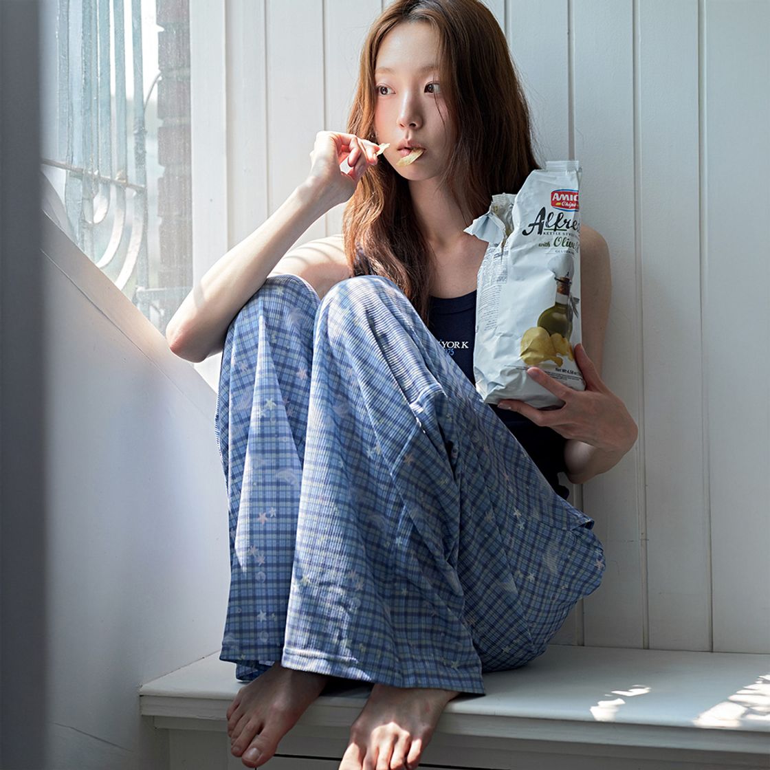 뮤즈무드 돌핀 글로우 와이드 밴딩 팬츠(Musemood Dolphin Glow Wide Pants) - 3