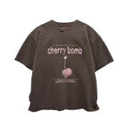Nonnod Puckering Cherry bomb T-shirt Brown
