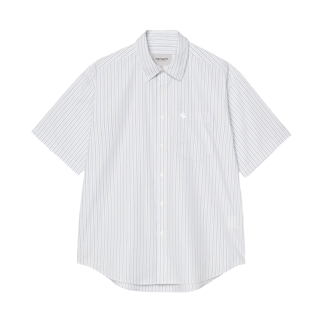 I036806-3T4-XX Carhartt WIP S/S Keene Shirt Keene Stripe White