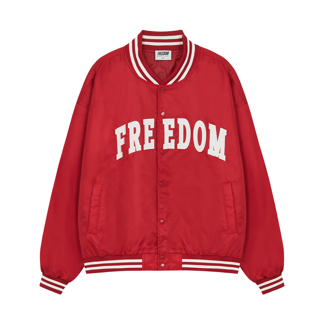 프리덤 프리덤 로고 MA-1 자켓 레드(FREEDOM FREEDOM Logo MA-1 jacket red)