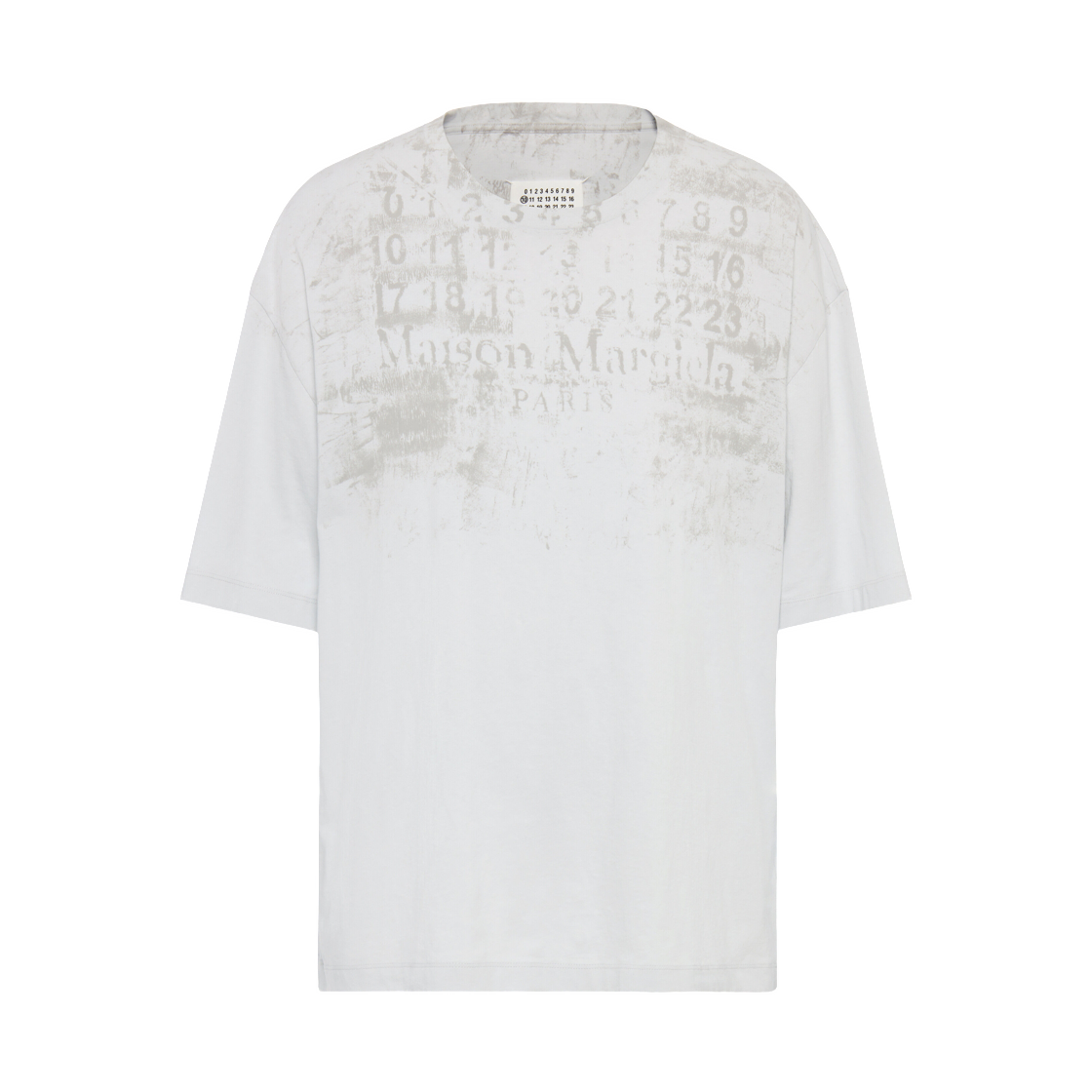 S50GC0737S24607857 Maison Margiela Numeric Cotton T-Shirt Ice