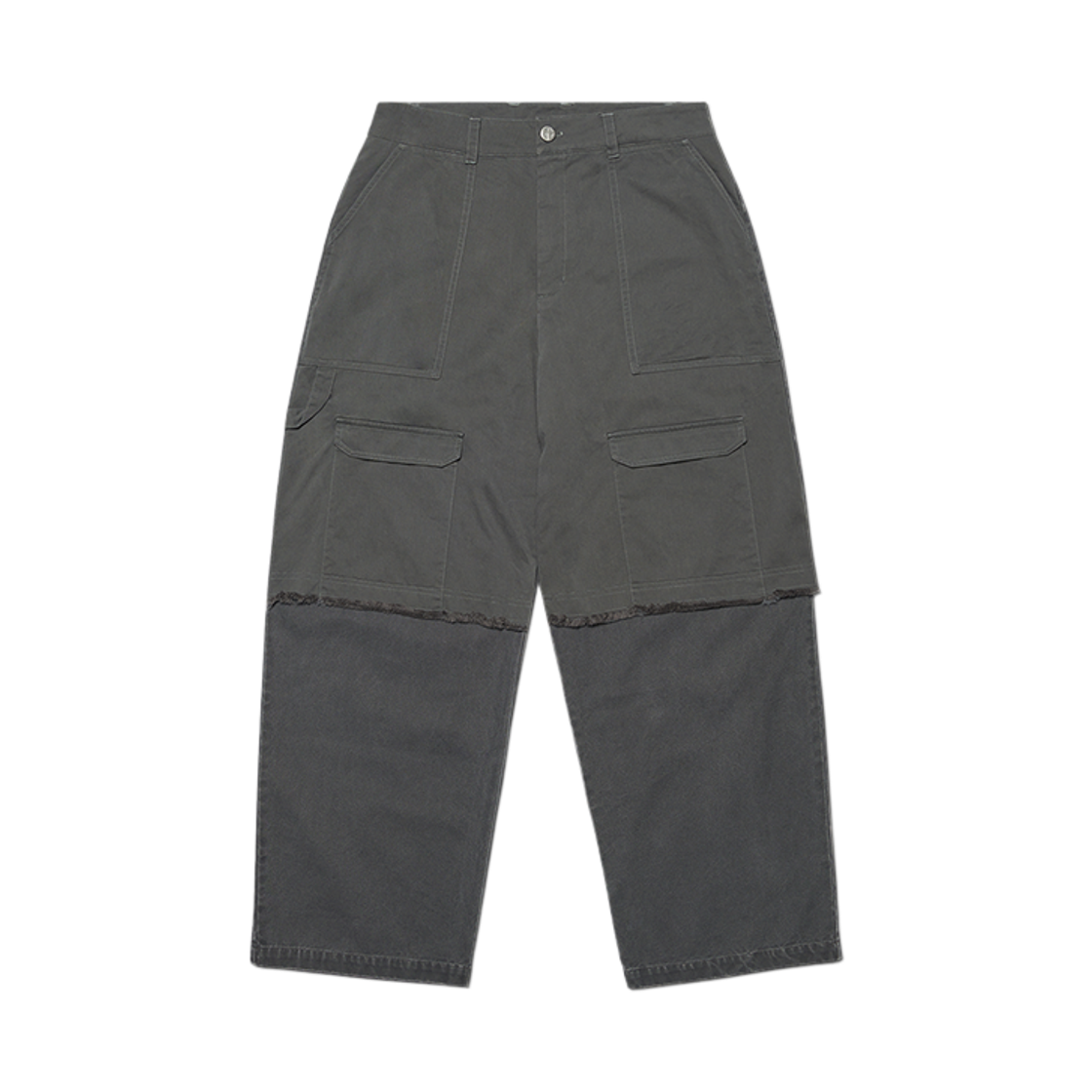 NMWF52PT07WGY NOMANUAL Double Layered Cargo Pants Washed Gray