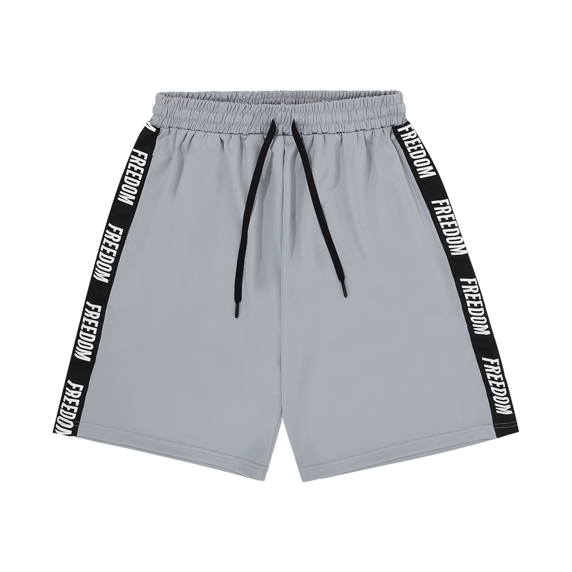 프리덤 프리덤 레터링 버뮤다 쇼츠 그레이/화이트(FREEDOM FREEDOM Lettering Bermuda Shorts Gray/White)