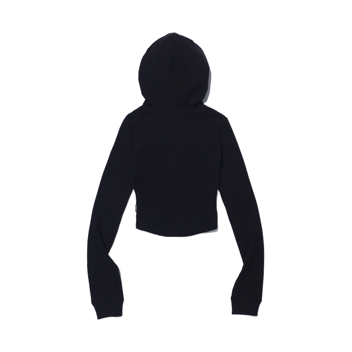 프리덤 슬림 골지 2WAY 후드집업 블랙(FREEDOM Slim Ribbed 2 Way Hood Zip-up Black) - 2
