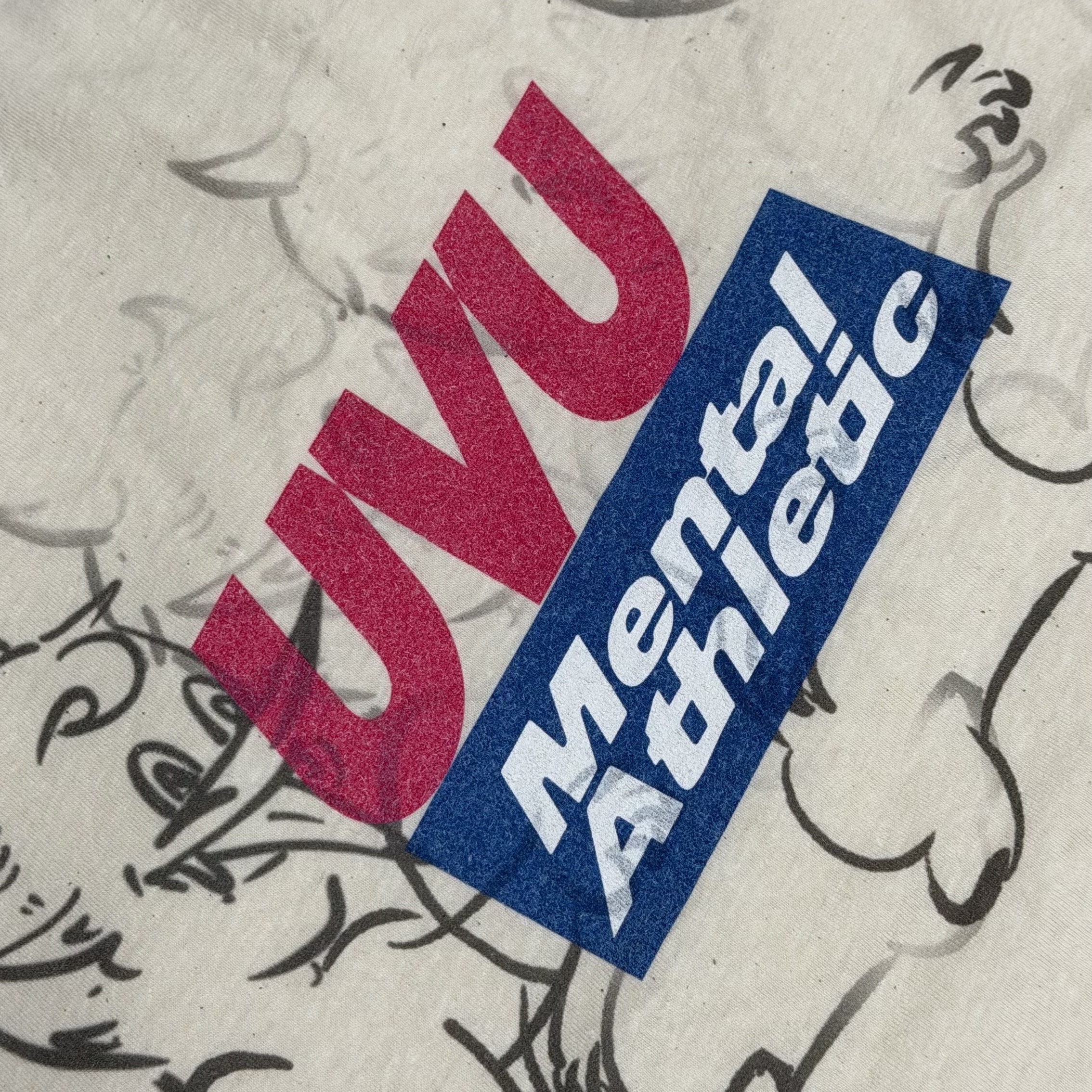UVU x Mental Athletic T-Shirt White 착용 스타일