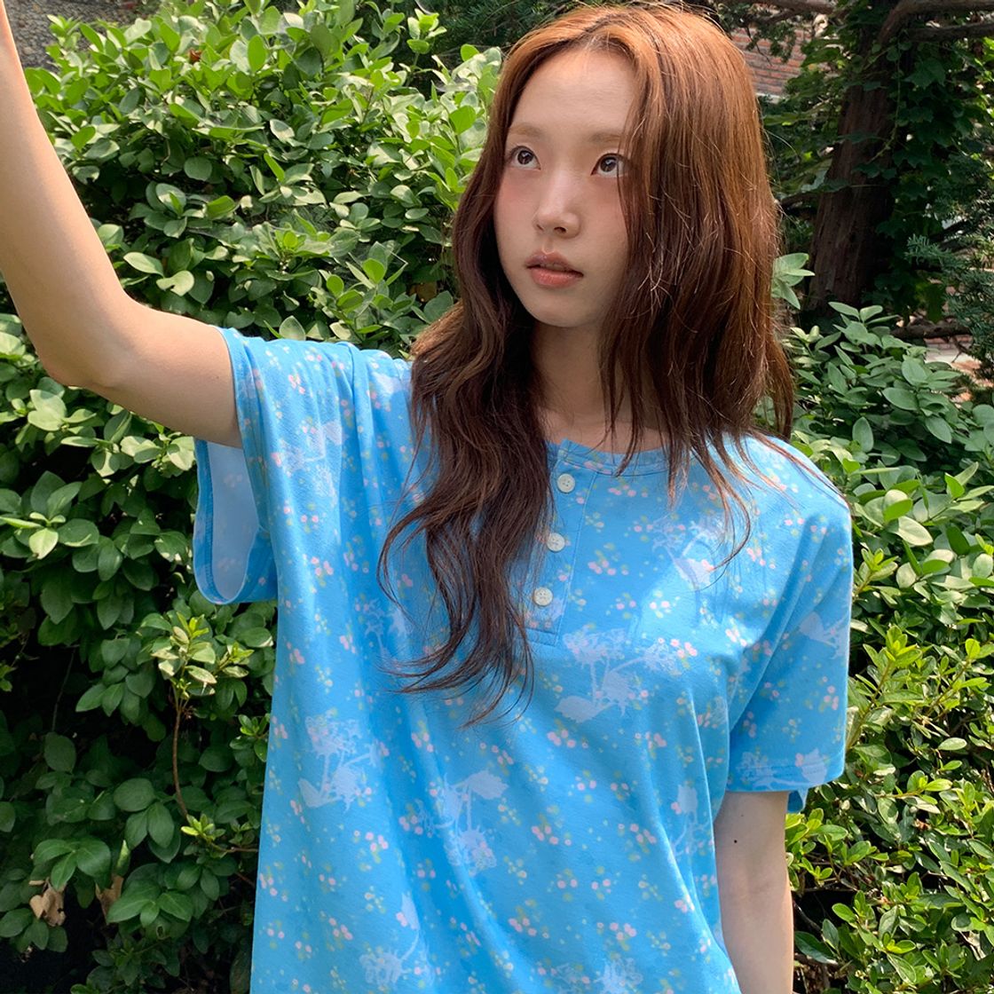 뮤즈무드 쿨 로즈 돌먼 티셔츠(Musemood Cool Rose Dolman Tee) - 3