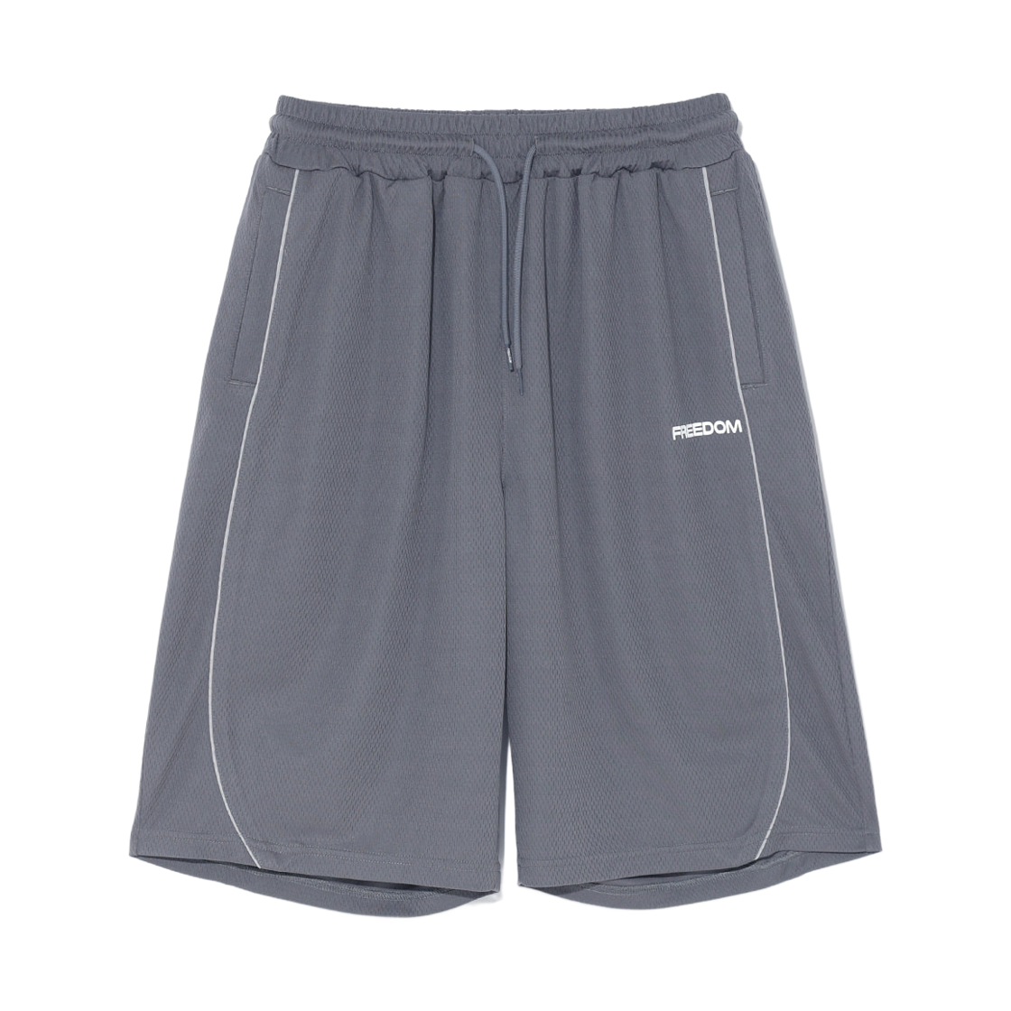 FD26MMST034DGY FREEDOM Air Mesh Split Bermuda Shorts Dark Gray