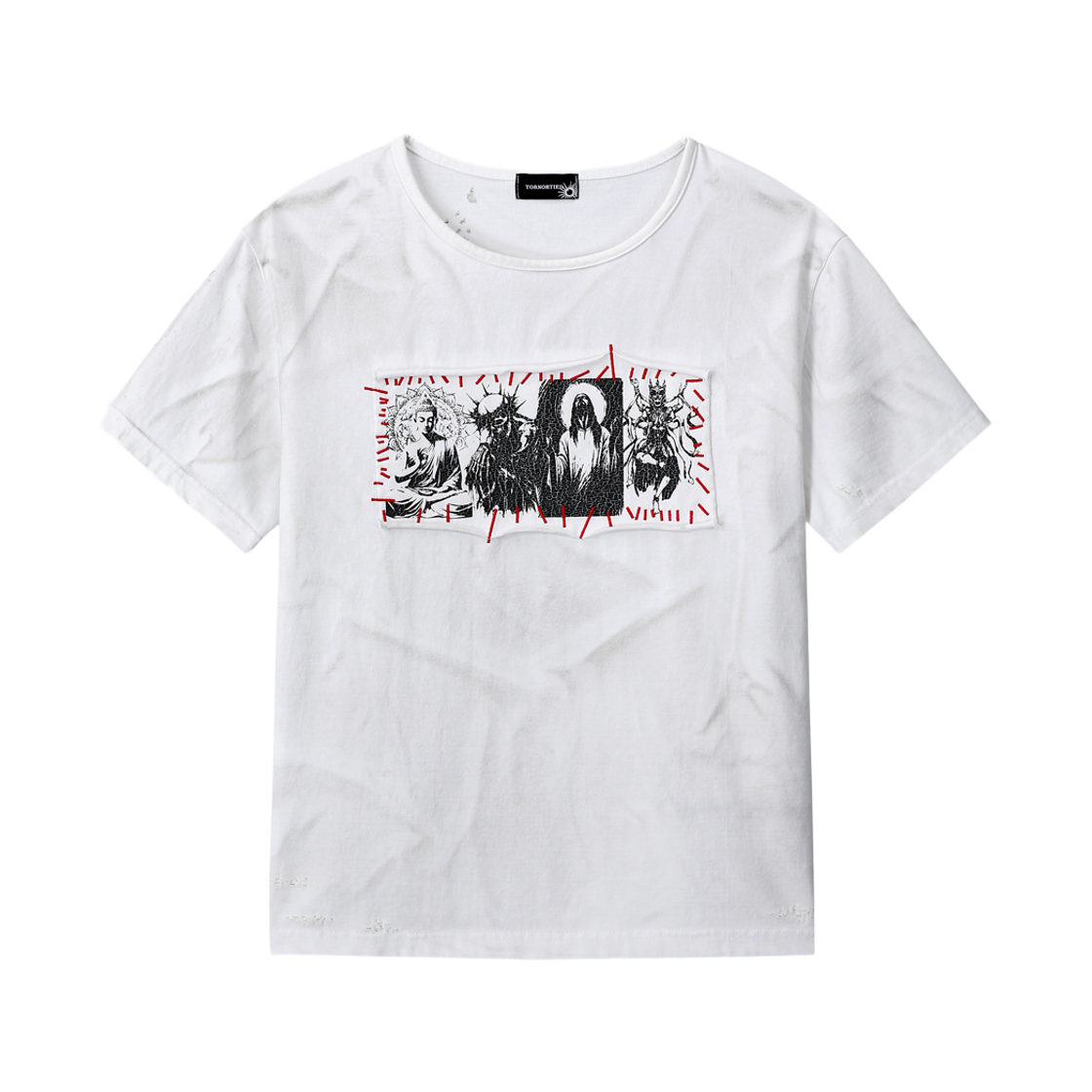 톤얼타이드 4대 존재 티셔츠 화이트(tornortied The Four Entities T-Shirt White)