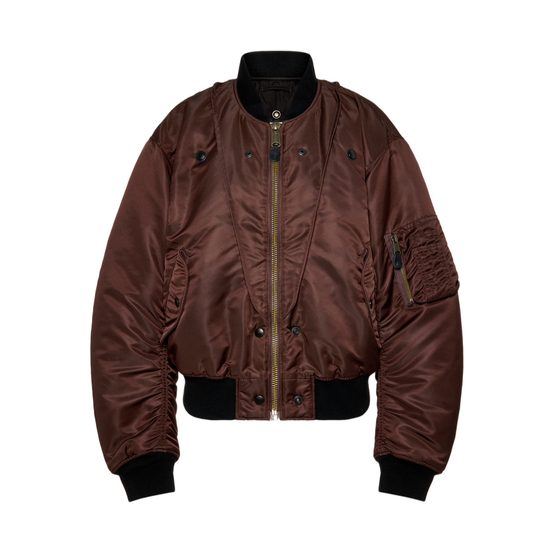 S51AM0522M35923143 (W) Maison Margiela Reversible Bomber Jacket Tapenade