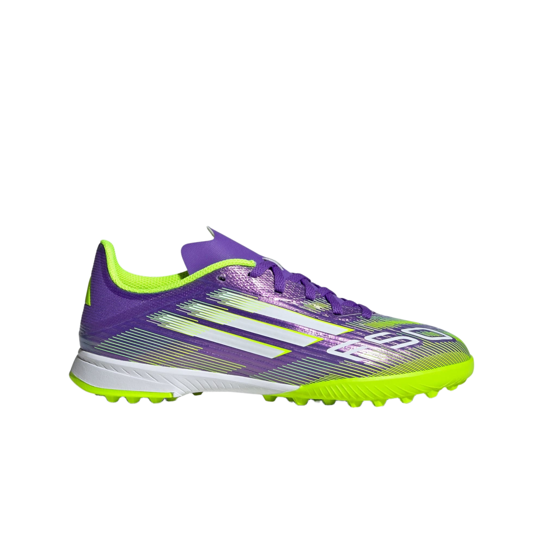 JI0000 (J) Adidas F50 League TF Purple Rush Cloud White