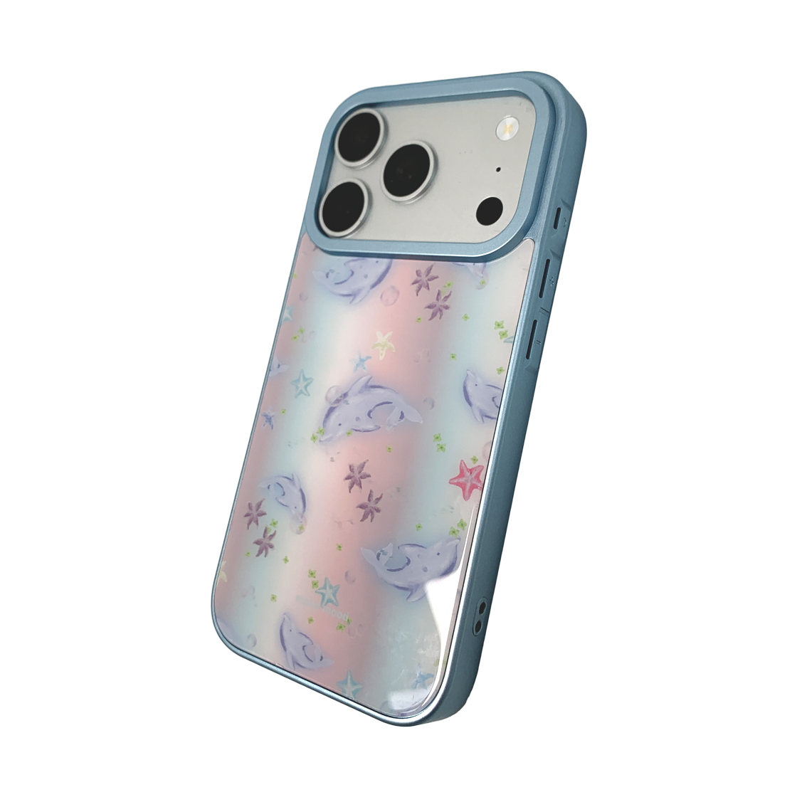 뮤즈무드 돌핀 글로우 블루 범퍼 휴대폰 케이스(Musemood Dolphin Glow Blue Bumper Phone Case) - 2
