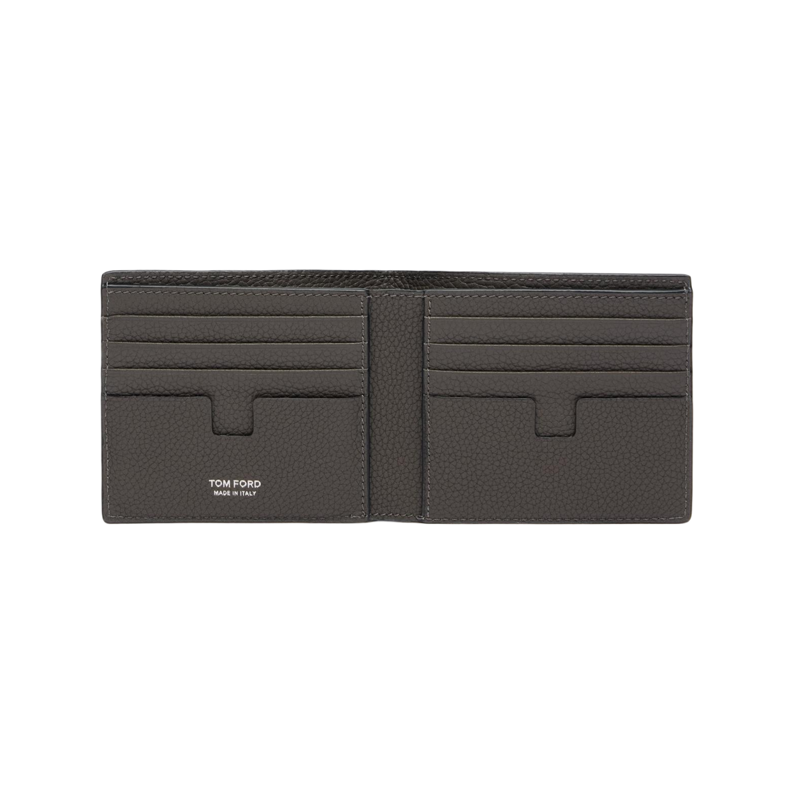 톰포드 그레인 레더 클래식 반지갑 스모크 그레이(Tom Ford Grain Leather Classic Bifold Wallet Smoke Grey) - 2