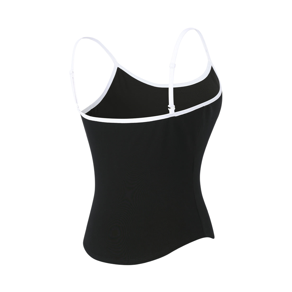 프리덤 스몰로고 투인원 배색 탱크탑 블랙(FREEDOM Small Logo Two-in-One Color Block Tank Top Black) - 2