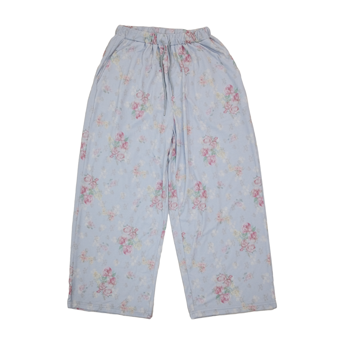 뮤즈무드 로즈 레터 와이드 밴딩 팬츠(Musemood Rose Letter Wide Pants)