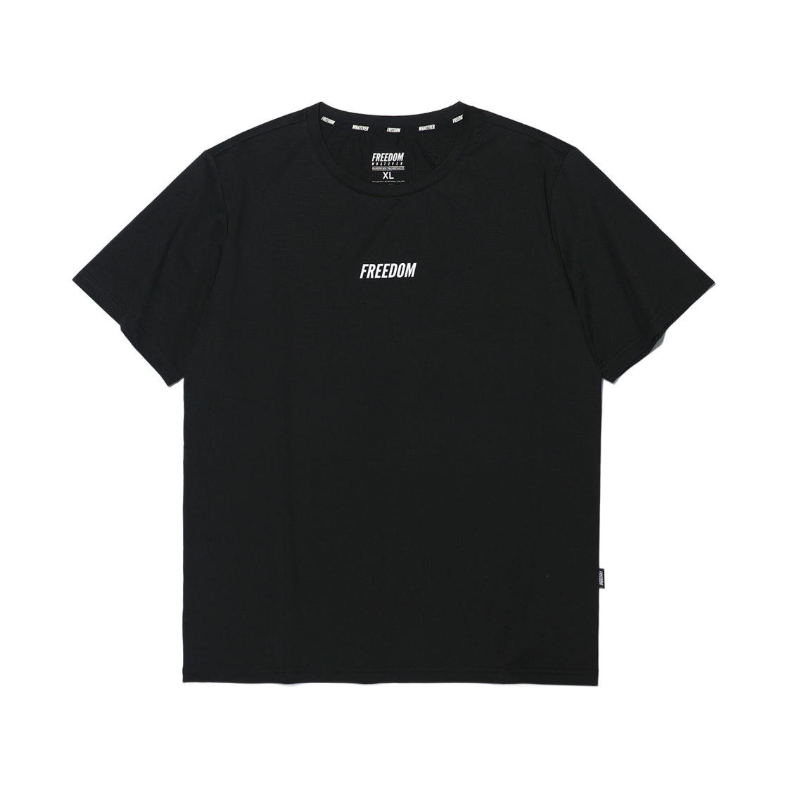 FD26MMTS0810BK FREEDOM Square Mesh Muscle Fit T-shirt Black