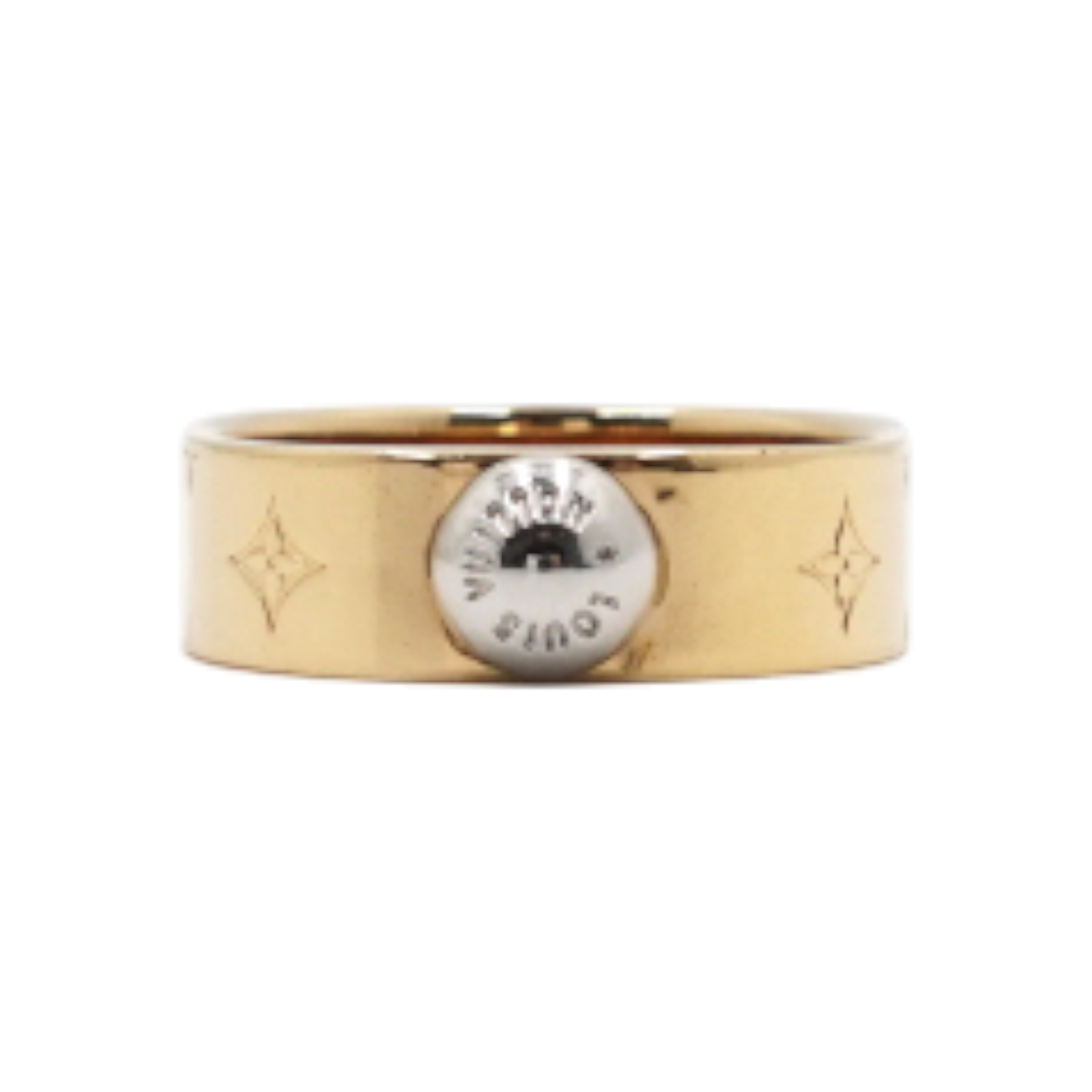 IT7K4UF4U4UP Louis Vuitton M00210 Gold Nano RingSize 11