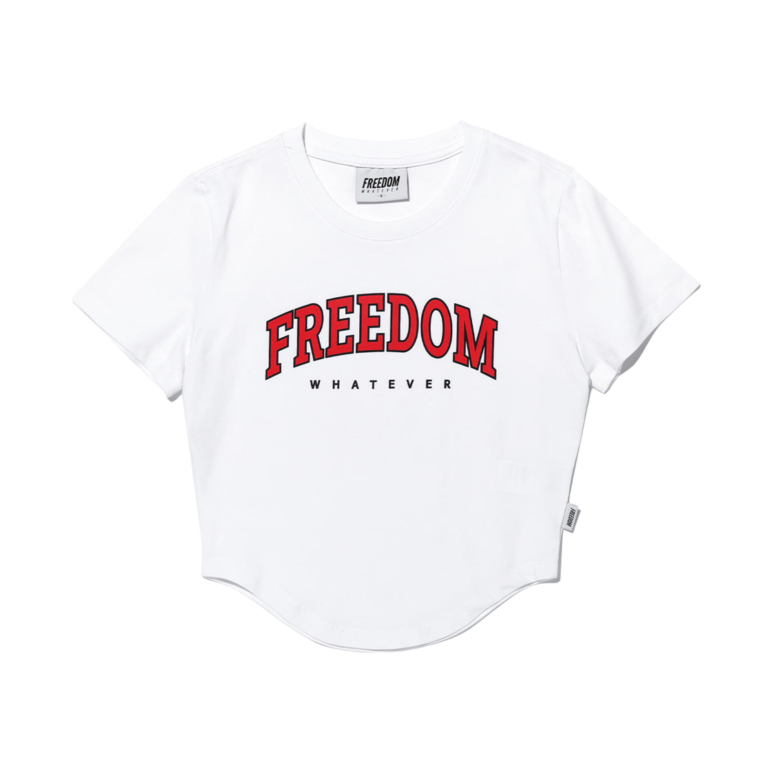 FD25MWTS2400WH FREEDOM Freedom Arch Logo Crop T-Shirts White