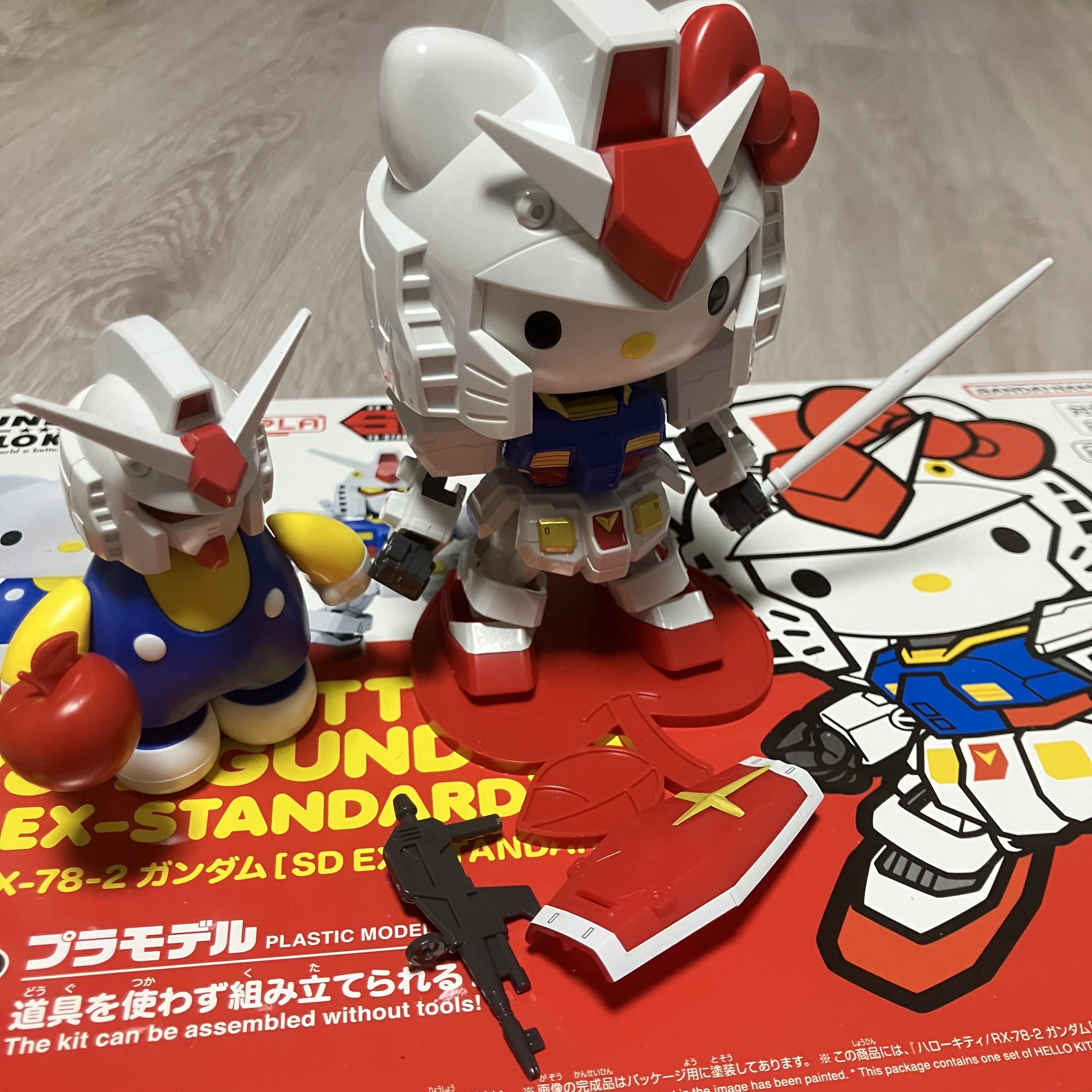 Bandai Hello Kitty SD Gundam EX Standard 착용 스타일