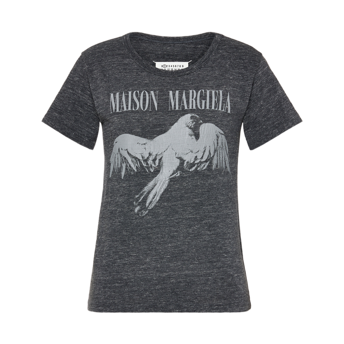 (W) 메종 마르지엘라 코튼 티셔츠 다크 그레이((W) Maison Margiela Cotton T-Shirt Dark Grey) - 1
