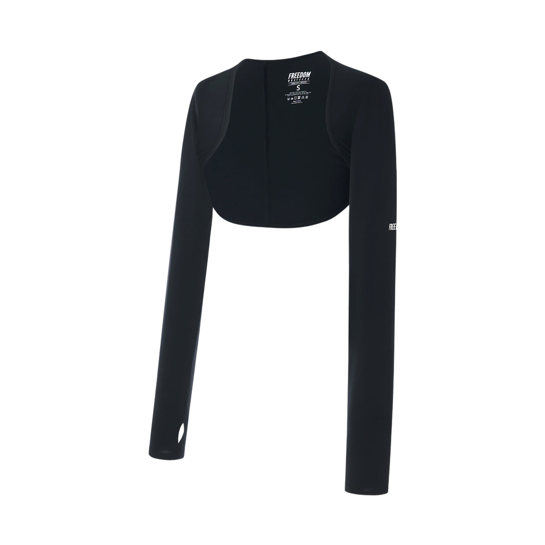 FD26MWBR0470BK FREEDOM Modal Slim Long Sleeve Bolero Black