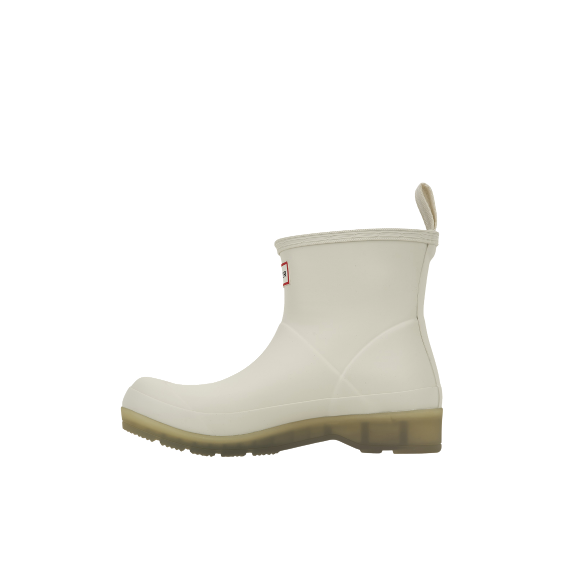(W) 헌터 플레이 쇼트 트랜슬루센트 솔 부츠 쉐이디드 화이트((W) Hunter Play Short Translucent Sole Boots Shaded White) - 3