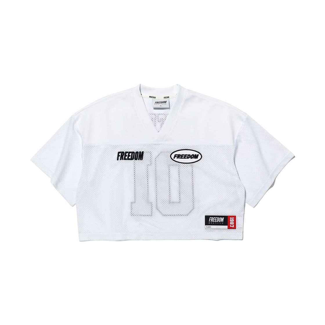 프리덤 우먼스 프리덤 크롭 럭비 져지 화이트/블랙(FREEDOM Womens Freedom Crop Rugby Jersey White/Black) - 2