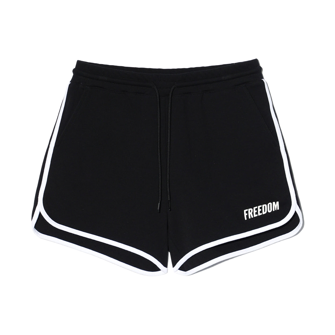 FD25MWST0760BK FREEDOM Womens Logo Easy Dolphin Shorts Black