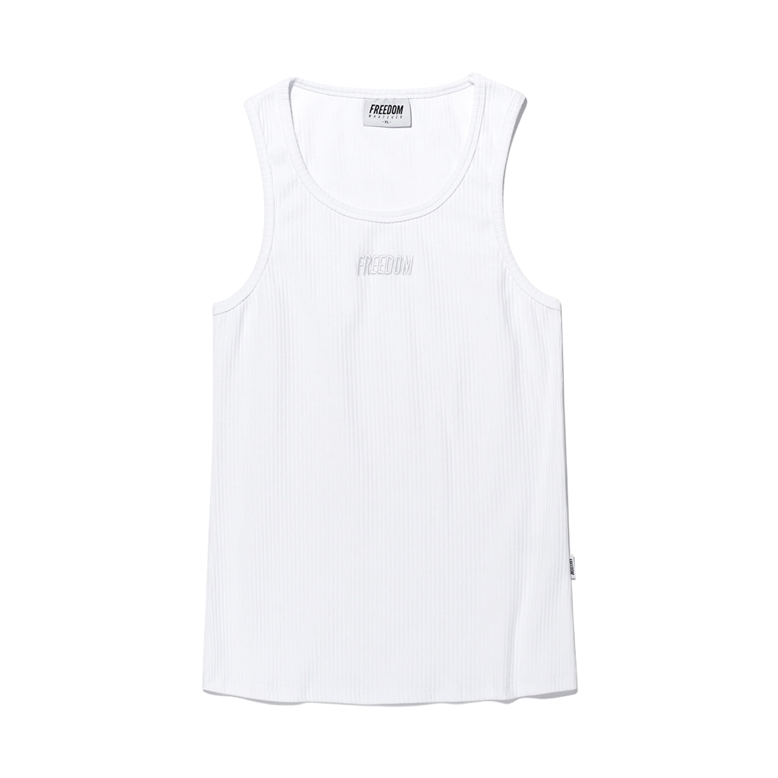 FD25MMSL0190WH FREEDOM Ribbed Tank Top White