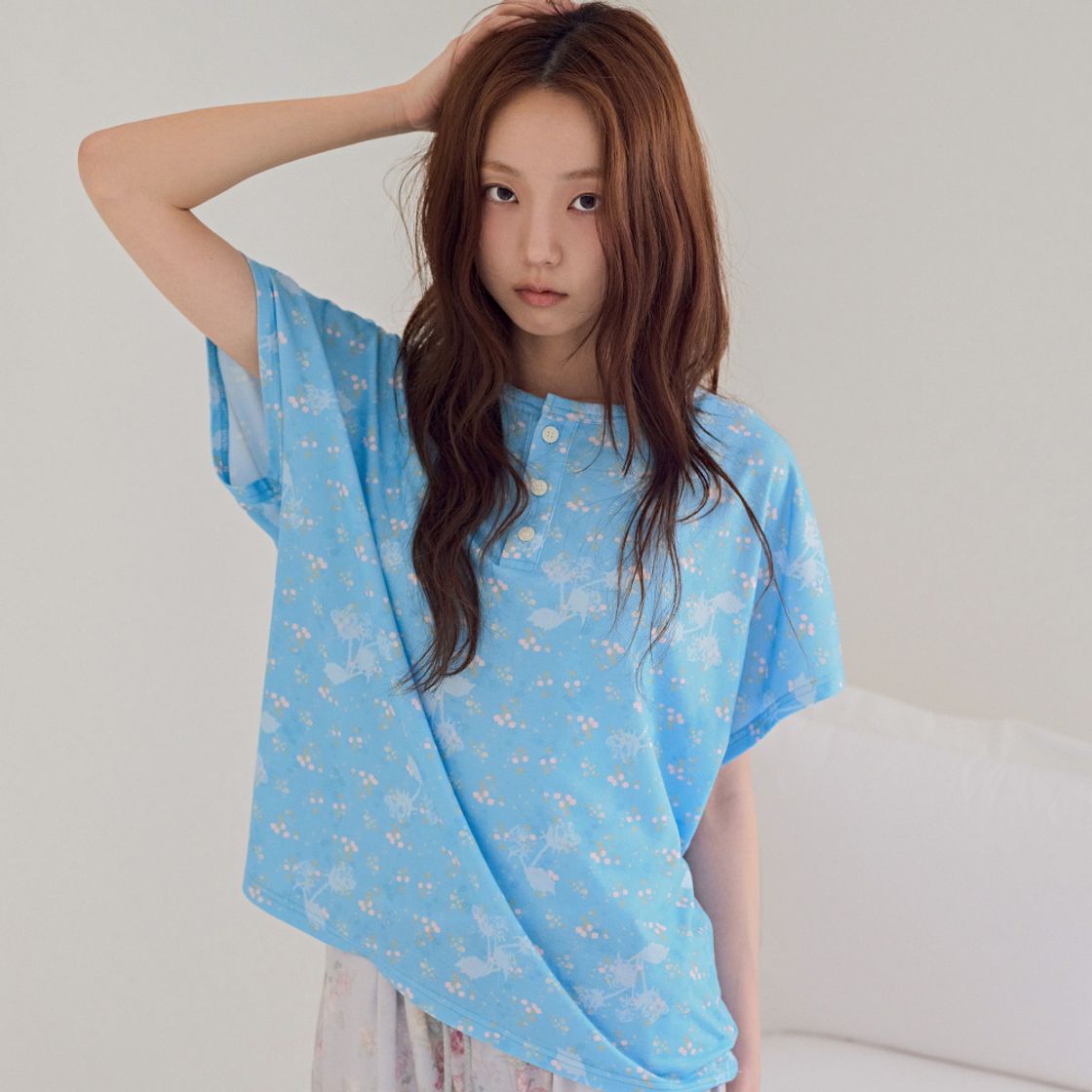 뮤즈무드 쿨 로즈 돌먼 티셔츠(Musemood Cool Rose Dolman Tee) - 6