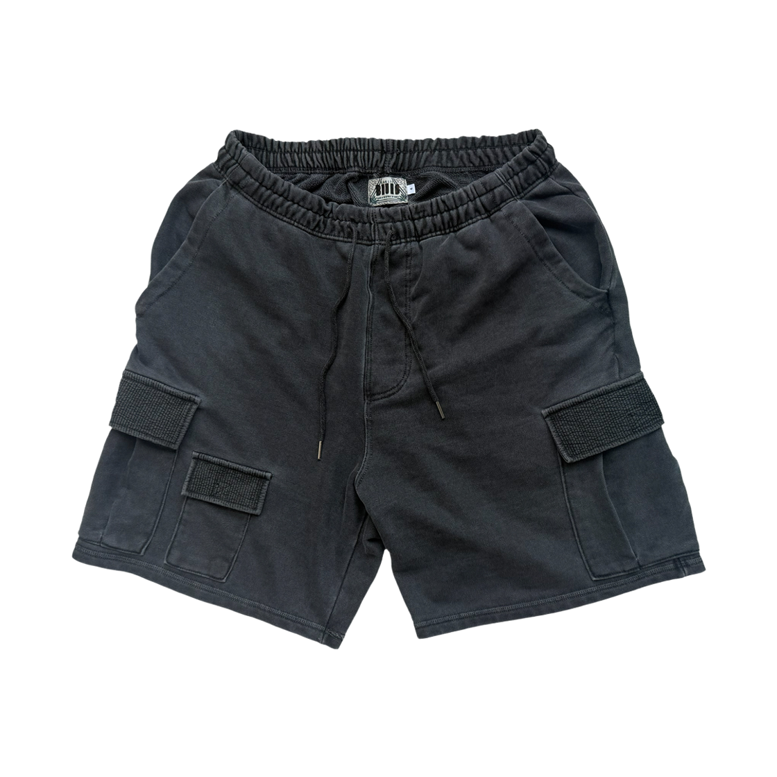 갈릭블루스 워시드 카고 스웻 쇼츠 차콜(GARLICBLUES Washed Cargo Sweat Shorts(Charcoal))