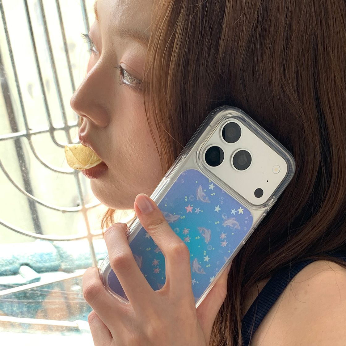 뮤즈무드 돌핀 글로우 맥세이프 클리어 휴대폰 케이스(Musemood Dolphin Glow MagSafe Clear Phone Case) - 2