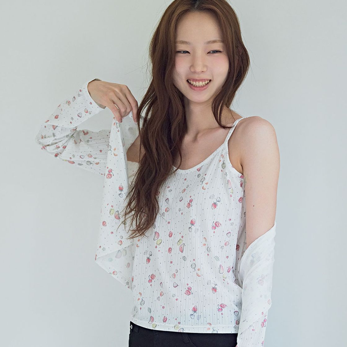 뮤즈무드 화채 가디건 나시 세트(Musemood Hwachae Cardigan & Cami Set) - 5